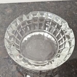 Vintage Heavy Lead Crystal Ashtray